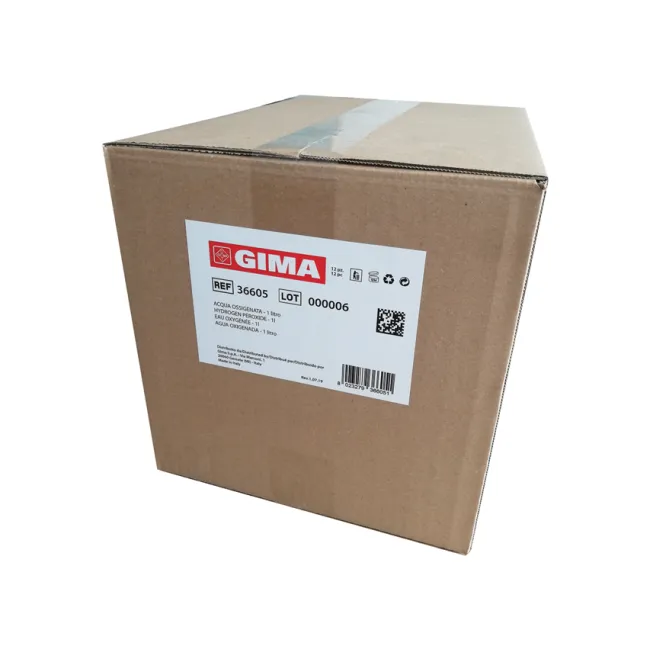 Apă Oxigenată (Hydrogen Peroxide) 3% - 1 litru - etichetă multilingvă GB, FR, IT, ES (cutie 12 buc)
