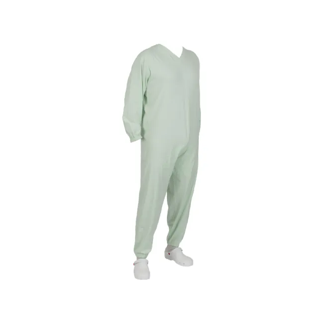 Costum anti-manipulare pentru pacienți, mărimea XL, reutilizabil, verde (1 buc)