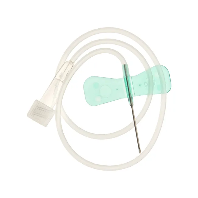 Set de perfuzie cu aripioare Terumo Surflo 21G – 0,8 × 19 mm, verde, steril (cutie 50 buc)