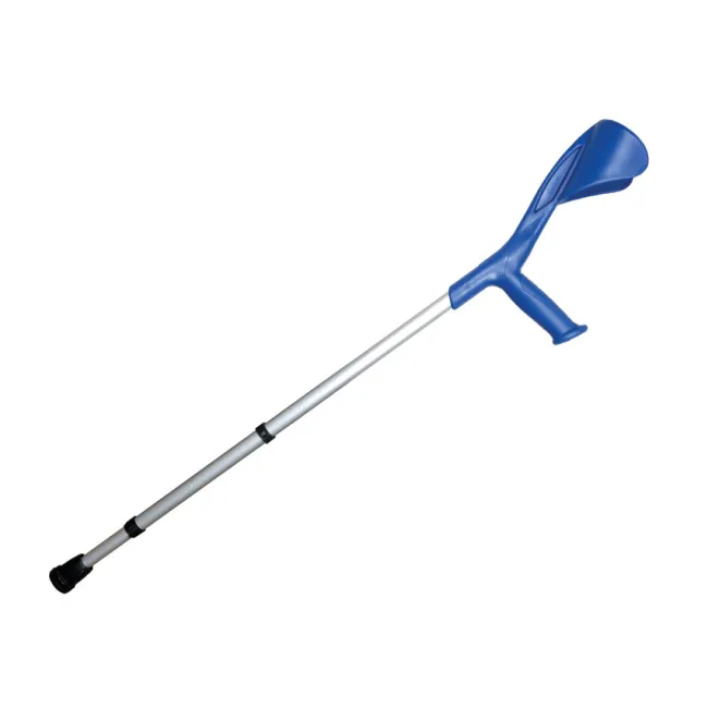 Cârje axilare Evolution cu mâner ergonomic, albastru/gri (pereche)