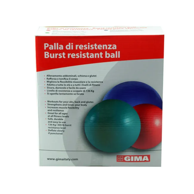 Minge de fitness rezistentă la explozie, diametru 65 cm, verde