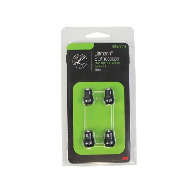 Olive pentru stetoscop 3M Littmann, negre (1 kit)