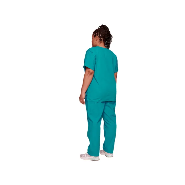 Bluză medicală damă Cherokee Originals cu decolteu în V, mărimea M, albastru turcoaz