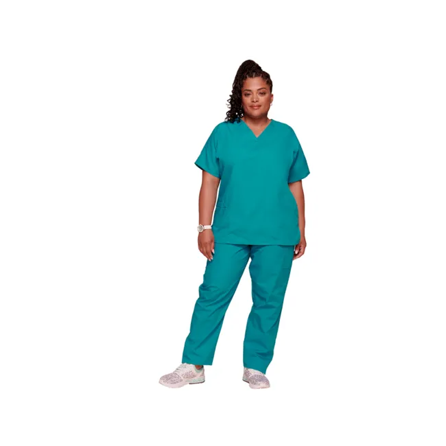 Bluză medicală damă Cherokee Originals cu decolteu în V, mărimea XL, albastru turcoaz (1 buc)