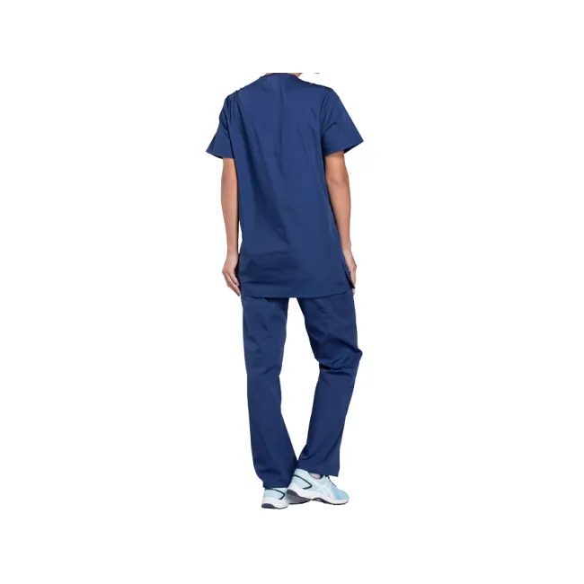 Bluză medicală unisex Cherokee Originals cu decolteu în V, mărimea L, albastru navy (1 buc)
