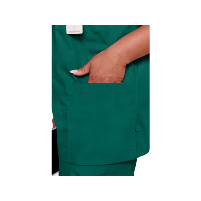 Bluză medicală unisex Cherokee Originals cu decolteu în V, mărimea XS, culoare hunter green