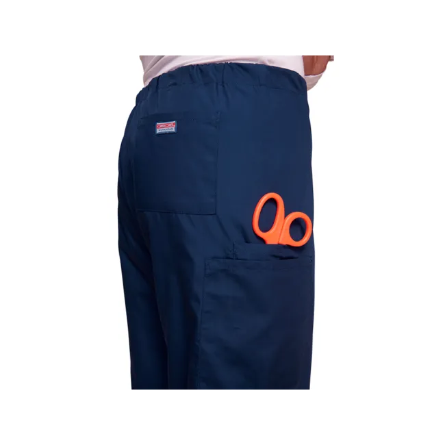 Pantaloni medicali cargo unisex Cherokee Originals, mărimea XL, bleumarin