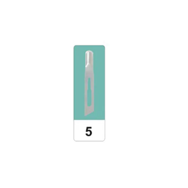 Lame gouge chirurgicale din oțel carbon N 5, sterile (cutie 50 buc)