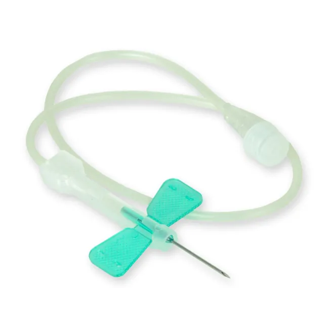 Set fluture de siguranță cu ac scalp venos 21G Luer Lock, steril (cutie 100 buc)