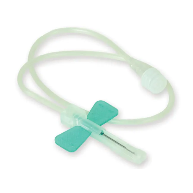 Set fluture de siguranță cu ac scalp venos 21G Luer Lock, steril (cutie 100 buc)