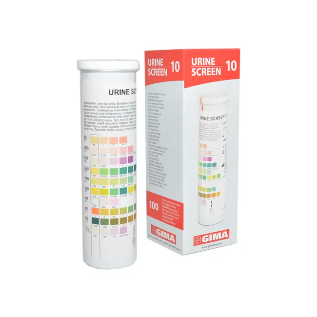 Benzi test urinare 10 parametri Gima, uz profesional (cutie 100 buc)