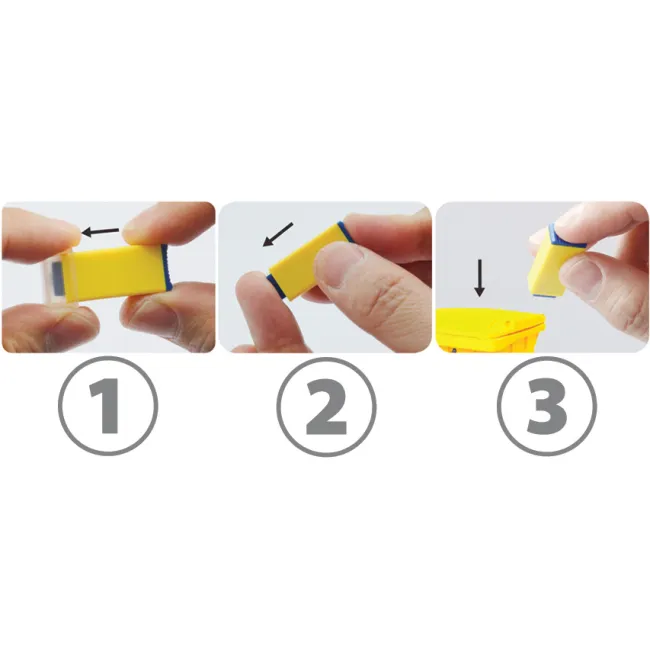 Lancete de siguranță automate 23G, adâncime 1,8 mm, flux sanguin mediu (cutie 100 buc)