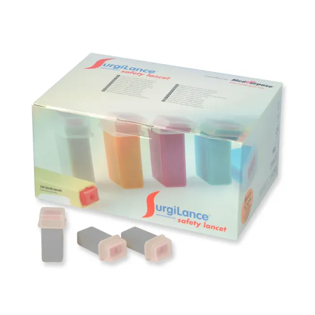 Lancete de siguranță automate Surgilance G23, adâncime penetrare 1,8 mm (cutie 100 buc)