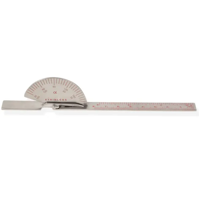 Goniometru pentru degete din oțel inoxidabil, 15 cm (6 inch) (1 buc)