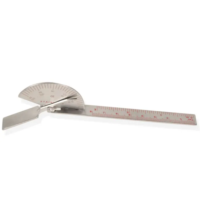 Goniometru pentru degete din oțel inoxidabil, 15 cm (6 inch) (1 buc)