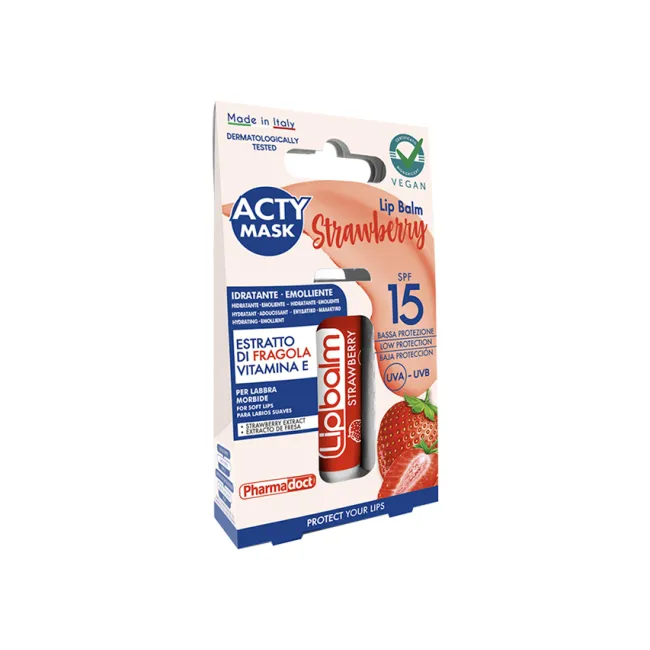 Balsam de buze cu aromă de căpșuni Pharmadoct