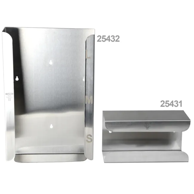 Dispenser de perete pentru mănuși din oțel inoxidabil AISI 304, capacitate 1 cutie (1 buc)