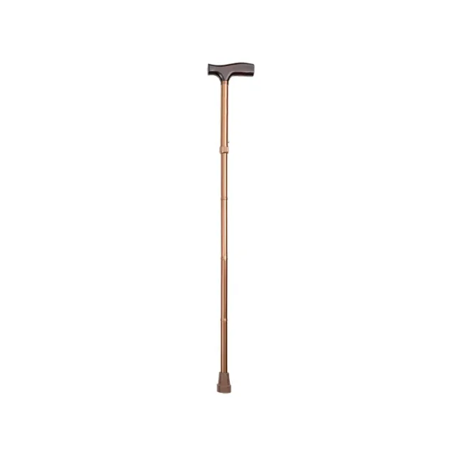 Baston pliabil din aluminiu culoare cafea, reglabil 80–90 cm