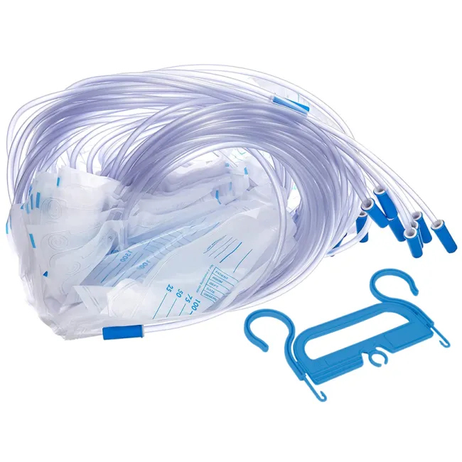 Pungă de urină standard 2000 ml cu tub 130 cm, fără latex și DEHP (cutie 30 buc)