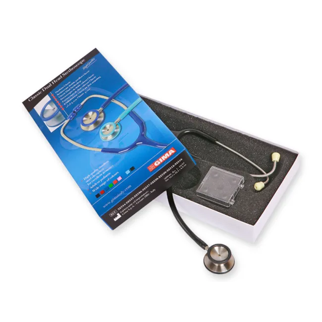 Stetoscop dual Classic cu capsula din oțel inoxidabil, negru (1 buc)