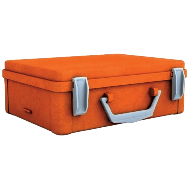 Cutie medicală ecologică Futura portocalie goală 250 × 190 × 90 mm (1 buc)