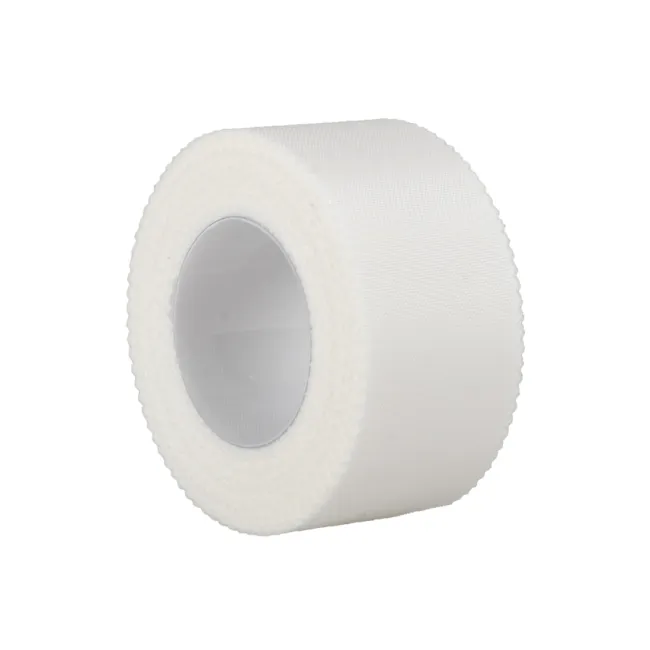 Leucoplast chirurgical din mătase 10 m × 2,5 cm, alb (cutie 12 buc)