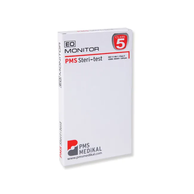 Benzi indicator chimic dual Clasa 5 pentru sterilizare cu oxid de etilenă (cutie 250 buc)