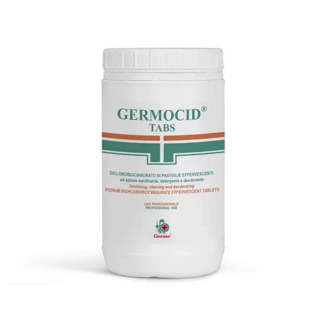 Tablete efervescente cu clor Germocid Tabs pentru curățare și dezinfecție 1 kg