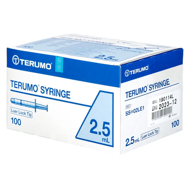 Seringi sterile Terumo fără ac 2,5 ml, Luer Lock concentric (cutie 100 buc)