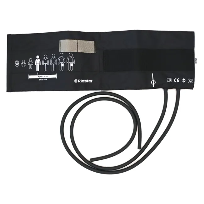 Manșetă Riester cu 2 tuburi pentru tensiometru, adulți small, 17–24 cm, fără latex (1 buc)