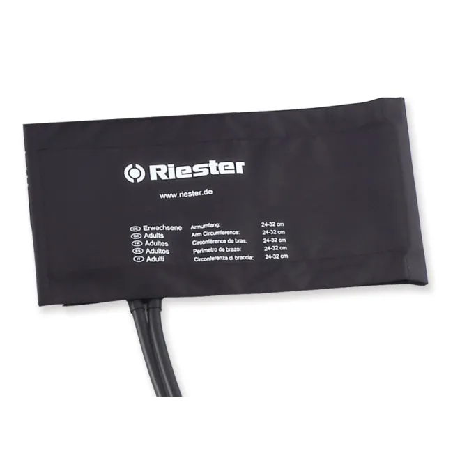 Manșetă Riester cu 2 tuburi pentru tensiometru, adulți standard, 24–34 cm, fără latex