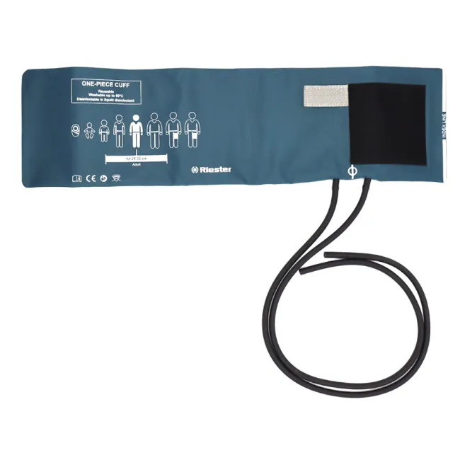 Manșetă Riester dintr-o singură bucată cu 2 tuburi pentru tensiometru, adulți 24–32 cm, fără latex (1 buc)