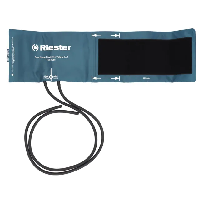 Manșetă Riester dintr-o singură bucată cu 2 tuburi pentru tensiometru, adulți 24–32 cm, fără latex (1 buc)