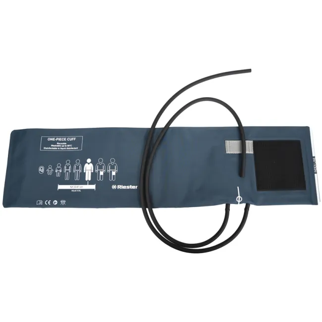 Manșetă Riester monobloc cu 2 tuburi pentru tensiometru, adulți large, 32–41 cm, fără latex (1 buc)