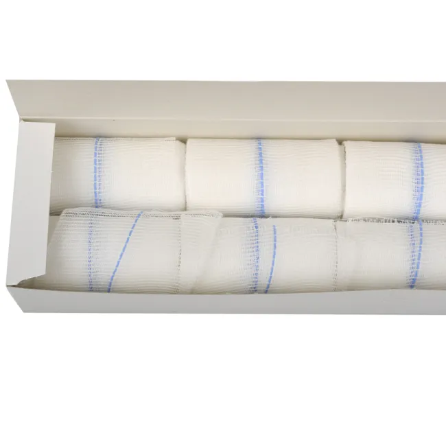 Tifon de bumbac cu sulfat de bariu pentru radiografie 5 m × 7,5 cm (cutie 8 buc)
