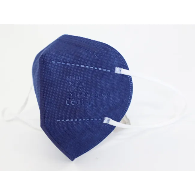 Mască de protecție respiratorie FFP2 fără supapă, albastră, cu elastic pentru urechi (cutie 20 buc)