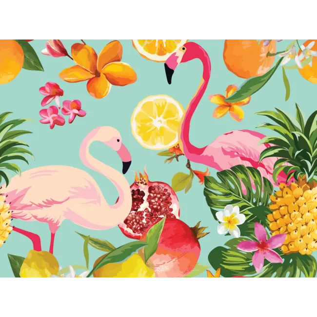 Căciulă chirurgicală din bumbac cu model flamingo, mărimea M (1 buc)