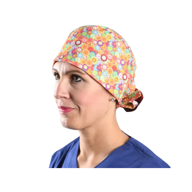 Bonete chirurgicale colorate din bumbac Funny Cap, mărimea M (1 buc)