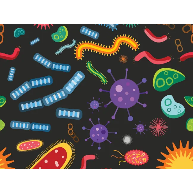 Bonetă chirurgicală din bumbac Funny Cap - model Biology - mărimea M (1 buc)