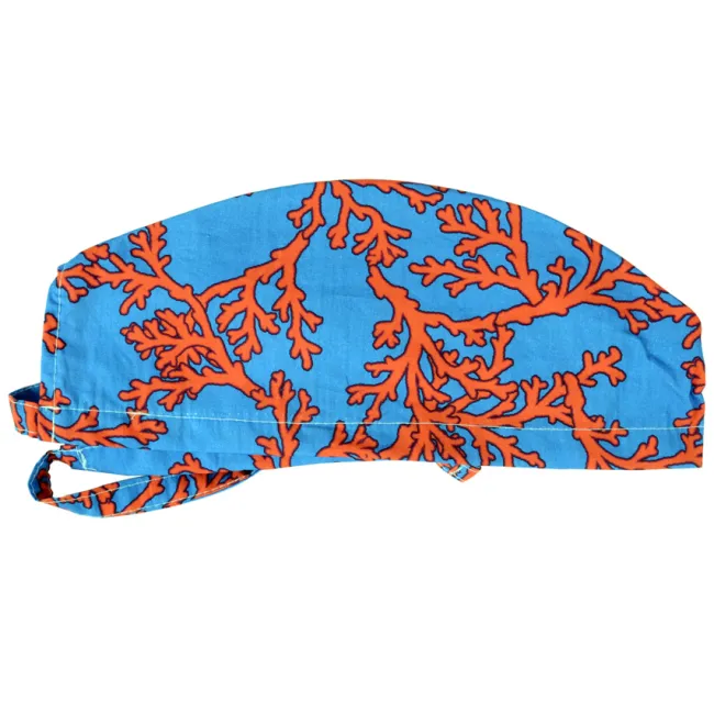 Bonetă chirurgicală din bumbac cu model Coral, mărimea L (1 buc)