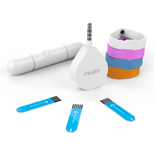 Glucometru iHealth Align BG1 compact cu transmisie mobilă și aplicație Gluco-Smart (1 buc)