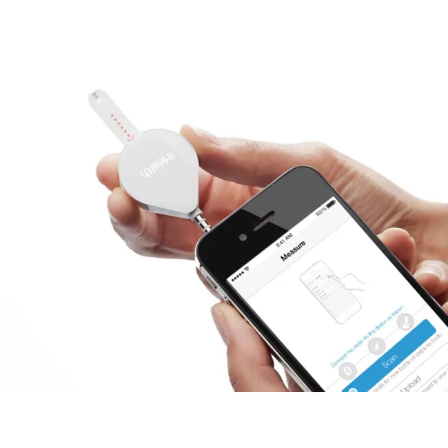 Glucometru iHealth Align BG1 compact cu transmisie mobilă și aplicație Gluco-Smart (1 buc)