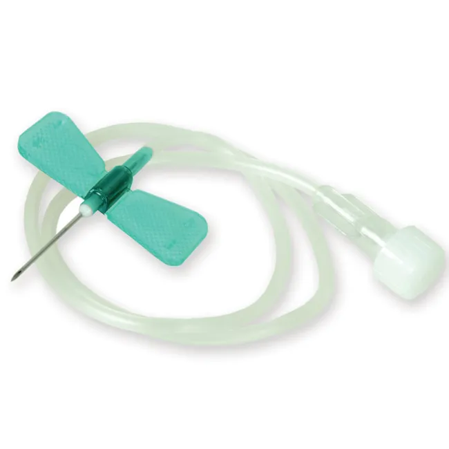 Set fluture scalp vein 21G (0,8×19 mm) Luer Lock, steril (cutie 100 buc)