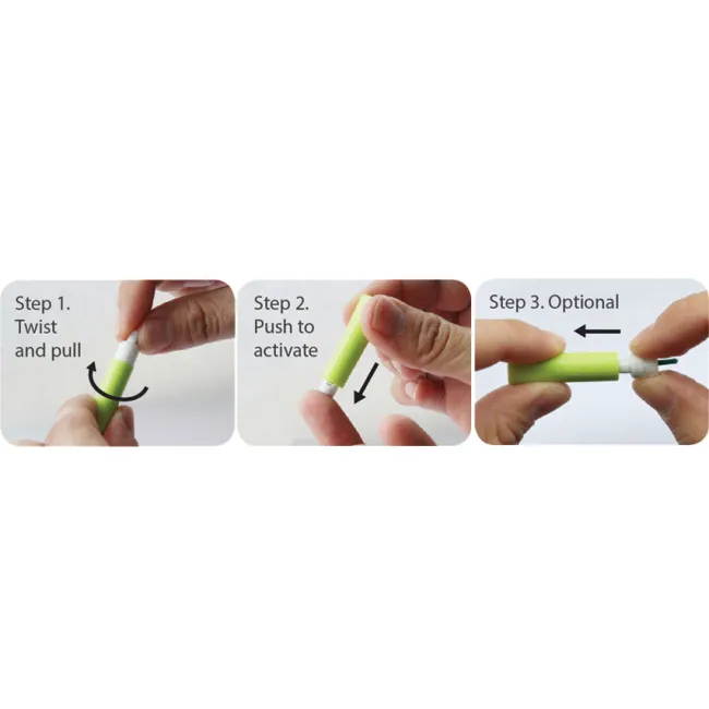 Lancete de siguranță automate rotunde 23G, adâncime 2,2 mm, flux sanguin ridicat (cutie 100 buc)
