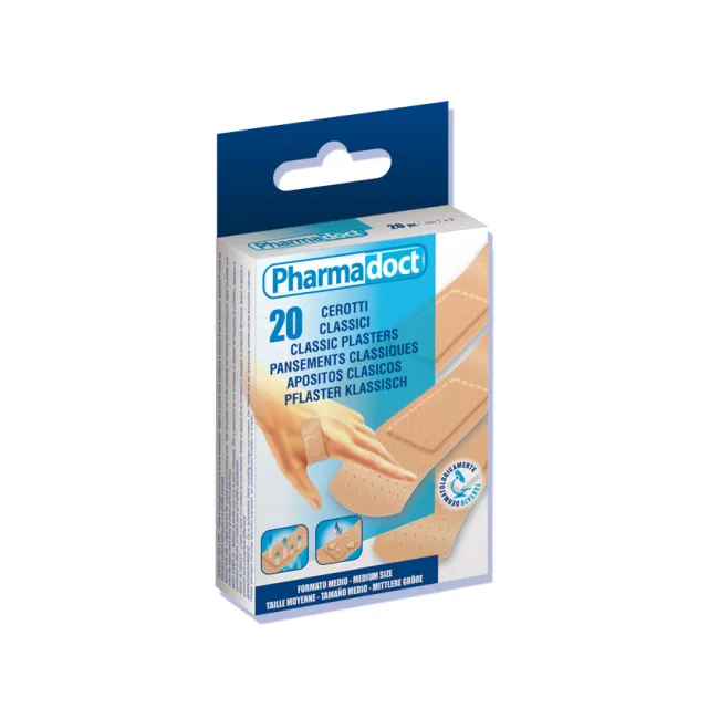 Plasturi clasici Pharmadoct 7 × 2 cm