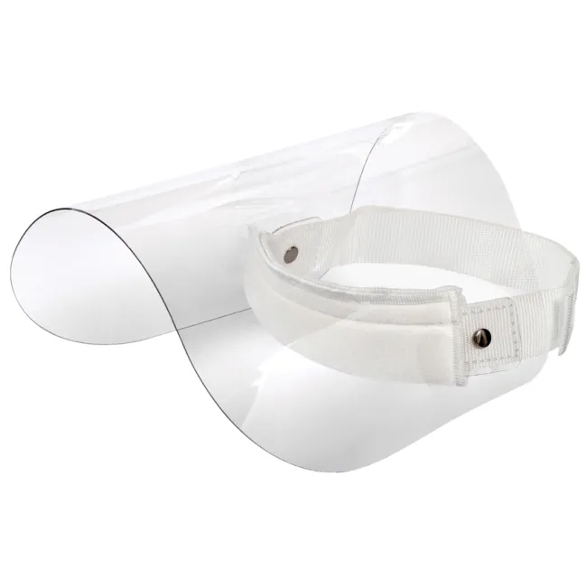 Ecran facial de protecție rabatabil din policarbonat, vizor transparent, clasa II