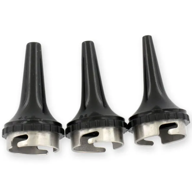 Set 3 specule adulți autoclavabile pentru otoscop Ø 2,5, 3,5, 4,5 mm (set 3 buc)