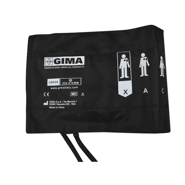Manșetă pentru tensiune arterială cu 2 tuburi, adult large obez, 62 × 17,5 cm, negru (1 buc)