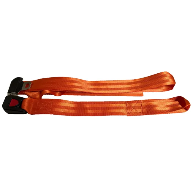 Centură de siguranță din două piese pentru imobilizare, portocalie, poliester, 5 cm × 178 cm (128+50)