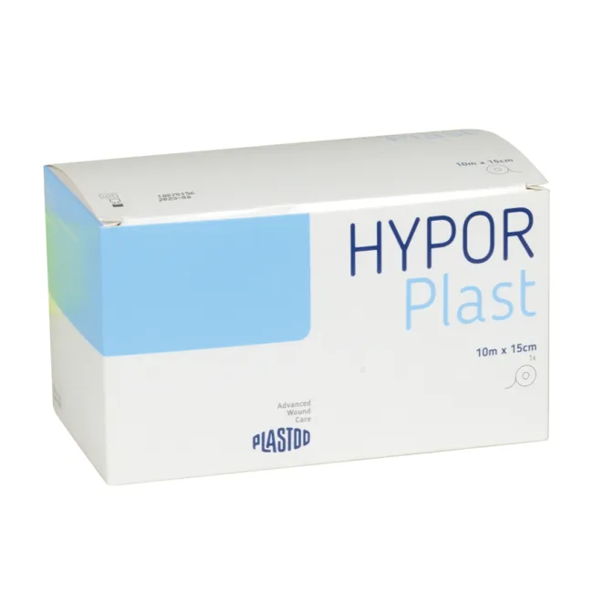 Bandaj adeziv extensibil Hypor-Plast 10 m × 15 cm, alb, non-woven